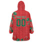Custom Morocco Desert Rose Floral Wearable Blanket Hoodie Africa Women’s Football Champion Series 2026
