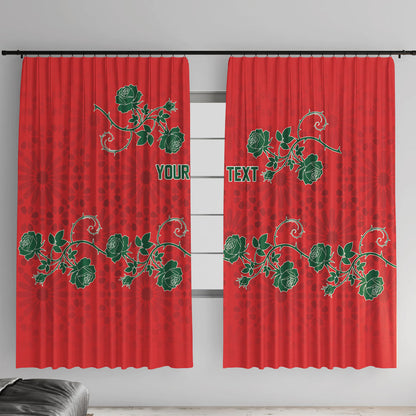 Custom Morocco Desert Rose Floral Window Curtain Africa Women’s Football Champion Series 2026