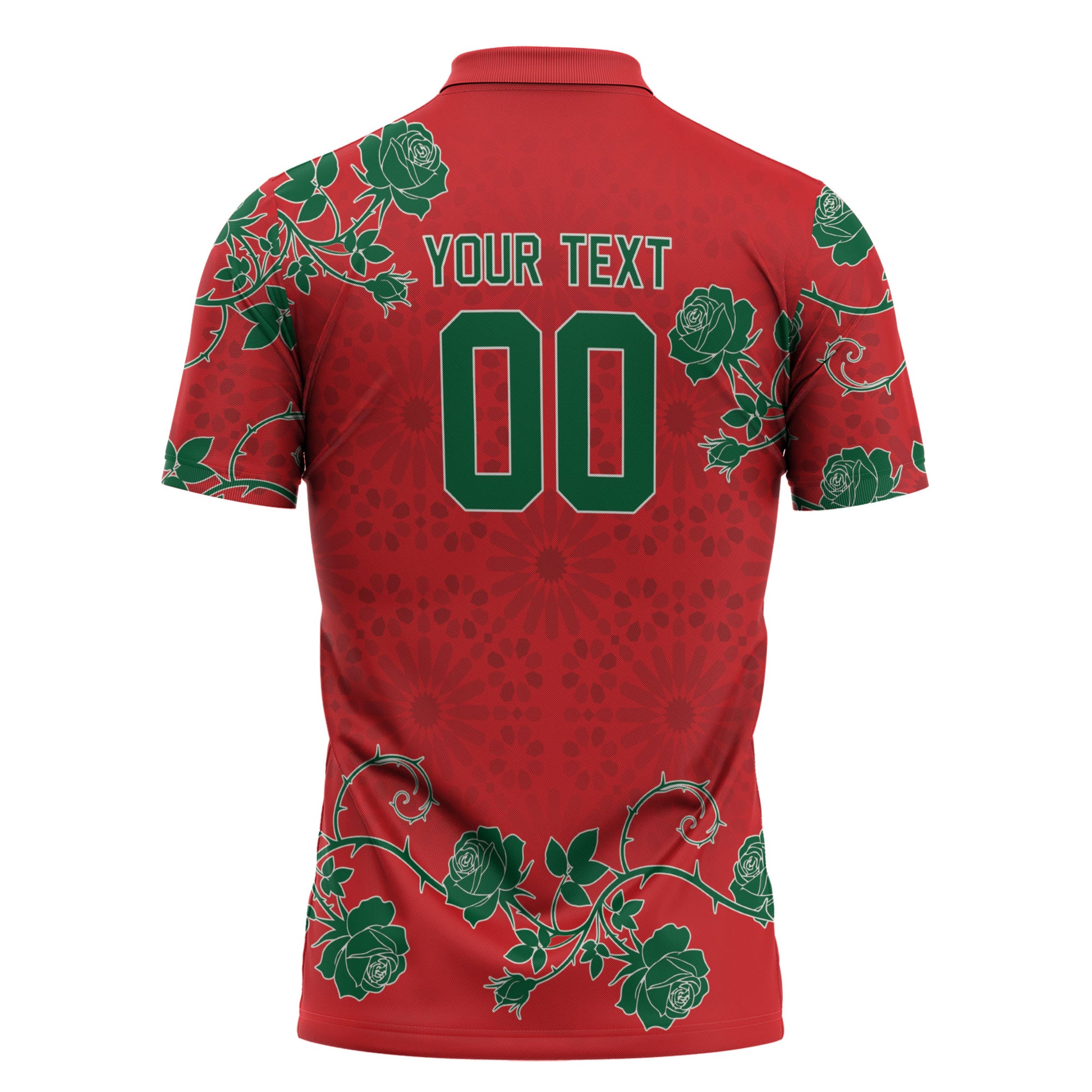 Custom Morocco Desert Rose Floral Zipper Polo Shirt Africa Women’s Football Champion Series 2026