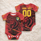 Custom Cameroon Red Lion Baby Onesie Africa Football Champion Series 2026