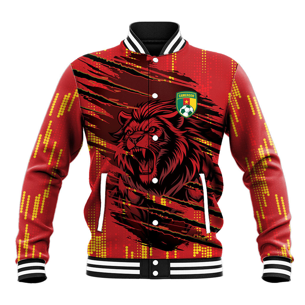 Custom Cameroon Red Lion Baseball Jacket Africa Football Champion Series 2026