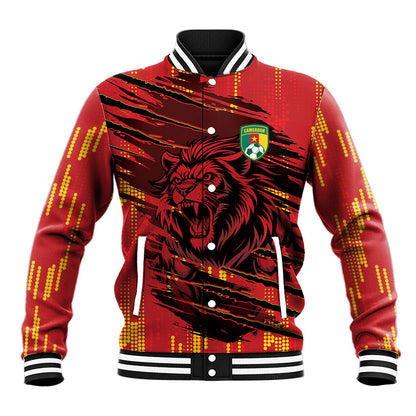 Custom Cameroon Red Lion Baseball Jacket Africa Football Champion Series 2026