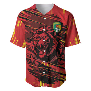 Custom Cameroon Red Lion Baseball Jersey Africa Football Champion Series 2026