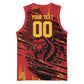 Custom Cameroon Red Lion Basketball Jersey Africa Football Champion Series 2026
