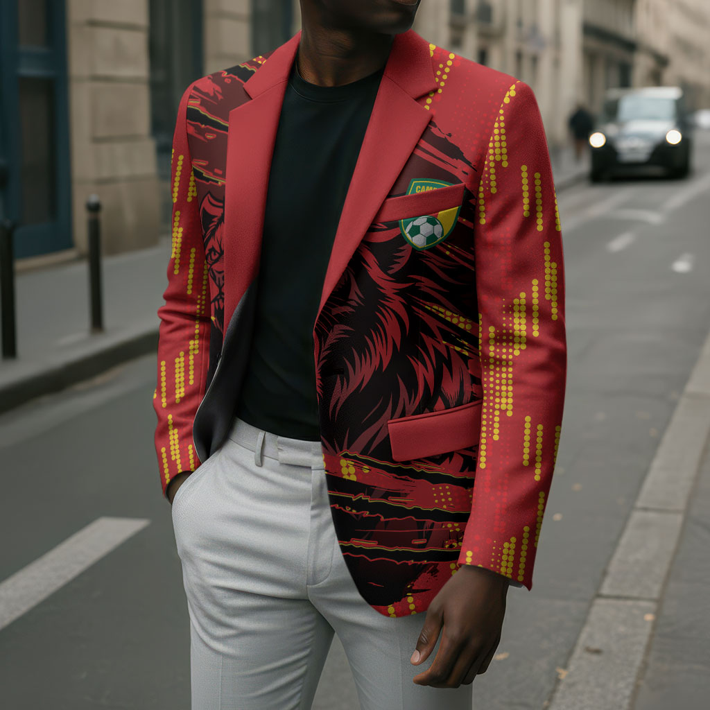 Custom Cameroon Red Lion Blazer Africa Football Champion Series 2026