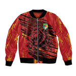 Custom Cameroon Red Lion Bomber Jacket Africa Football Champion Series 2026
