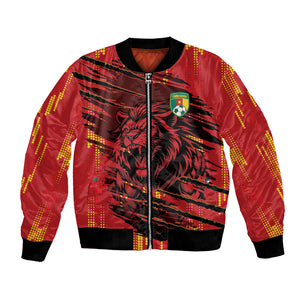 Custom Cameroon Red Lion Bomber Jacket Africa Football Champion Series 2026