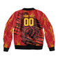 Custom Cameroon Red Lion Bomber Jacket Africa Football Champion Series 2026