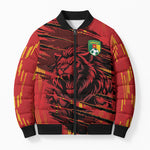 Custom Cameroon Red Lion Bomber Puffer Jacket Africa Football Champion Series 2026