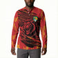 Custom Cameroon Red Lion Button Sweatshirt Africa Football Champion Series 2026