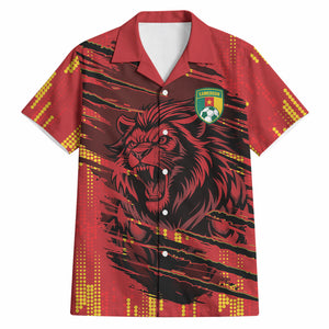 Custom Cameroon Red Lion Hawaiian Shirt Africa Football Champion Series 2026