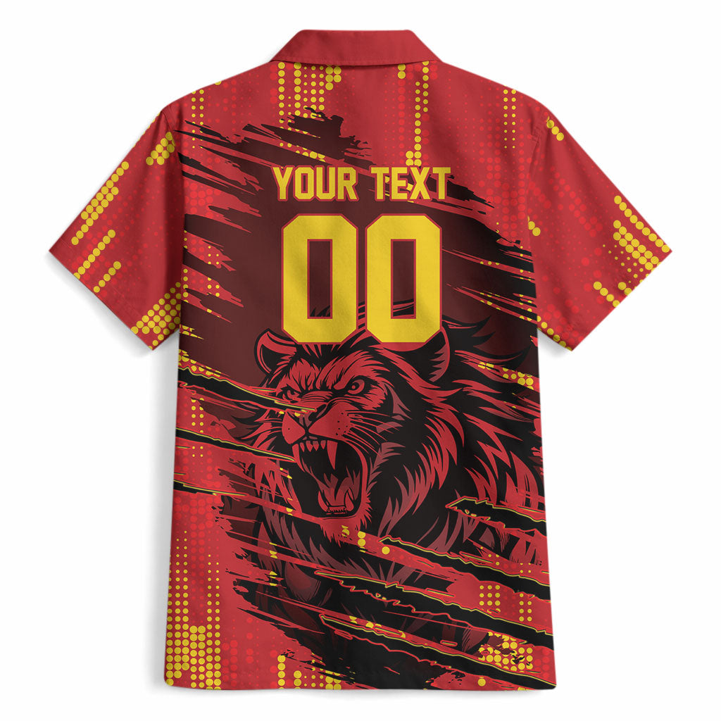 Custom Cameroon Red Lion Hawaiian Shirt Africa Football Champion Series 2026