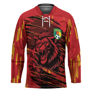 Custom Cameroon Red Lion Hockey Jersey Africa Football Champion Series 2026
