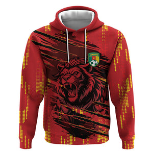 Custom Cameroon Red Lion Hoodie Africa Football Champion Series 2026