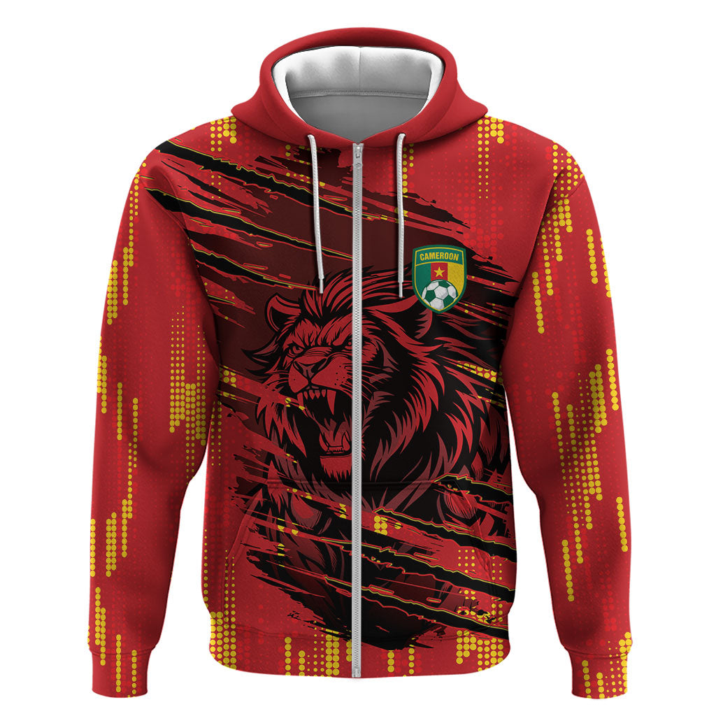 Custom Cameroon Red Lion Hoodie Africa Football Champion Series 2026