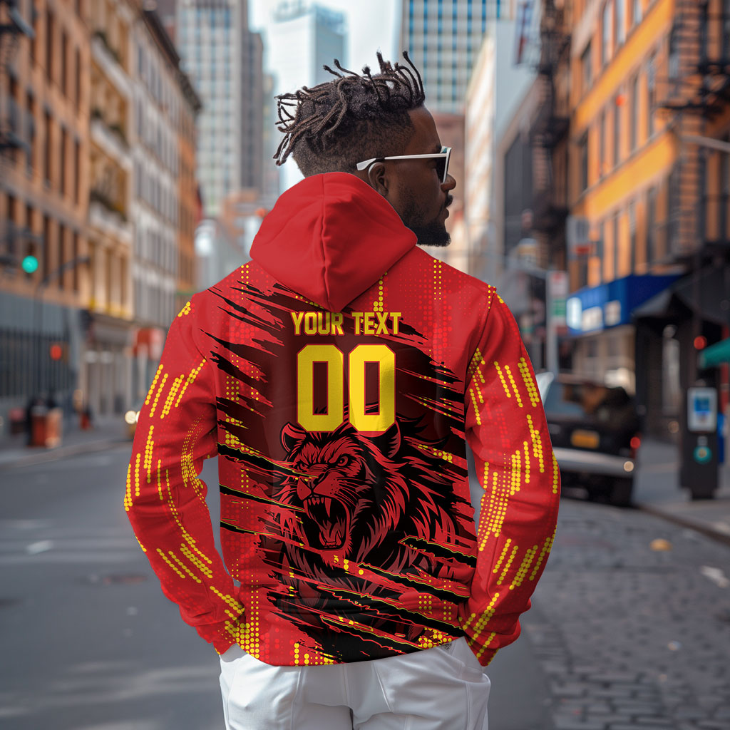 Custom Cameroon Red Lion Hoodie Africa Football Champion Series 2026