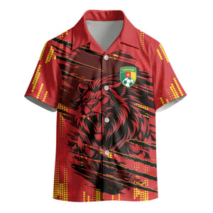 Custom Cameroon Red Lion Kid Hawaiian Shirt Africa Football Champion Series 2026