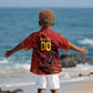 Custom Cameroon Red Lion Kid Hawaiian Shirt Africa Football Champion Series 2026