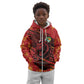 Custom Cameroon Red Lion Kid Hoodie Africa Football Champion Series 2026
