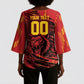 Custom Cameroon Red Lion Kimono Sleeve Blouse Africa Football Champion Series 2026
