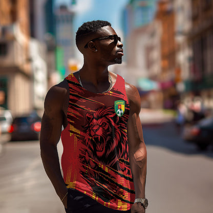 Custom Cameroon Red Lion Men Tank Top Africa Football Champion Series 2026