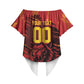 Custom Cameroon Red Lion Off Shoulder Wrap Waist Top Africa Football Champion Series 2026