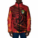 Custom Cameroon Red Lion Padded Jacket Africa Football Champion Series 2026