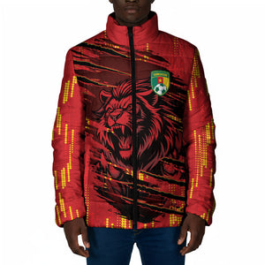 Custom Cameroon Red Lion Padded Jacket Africa Football Champion Series 2026