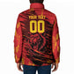 Custom Cameroon Red Lion Padded Jacket Africa Football Champion Series 2026