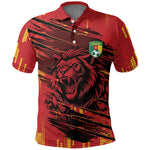 Custom Cameroon Red Lion Polo Shirt Africa Football Champion Series 2026
