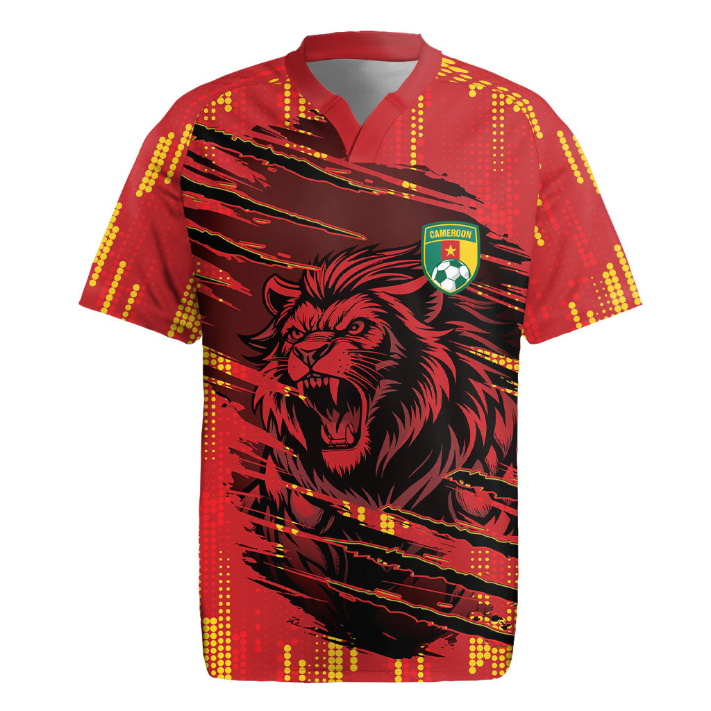 Custom Cameroon Red Lion Rugby Jersey Africa Football Champion Series 2026