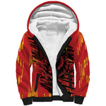 Custom Cameroon Red Lion Sherpa Hoodie Africa Football Champion Series 2026