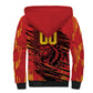 Custom Cameroon Red Lion Sherpa Hoodie Africa Football Champion Series 2026
