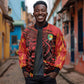 Custom Cameroon Red Lion Sleeve Zip Bomber Jacket Africa Football Champion Series 2026