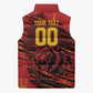 Custom Cameroon Red Lion Sleeveless Puffer Jacket Africa Football Champion Series 2026