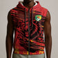 Custom Cameroon Red Lion Sleeveless Zip Hoodie Africa Football Champion Series 2026