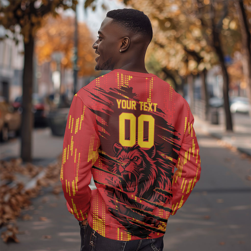 Custom Cameroon Red Lion Sweatshirt Africa Football Champion Series 2026