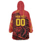 Custom Cameroon Red Lion Wearable Blanket Hoodie Africa Football Champion Series 2026