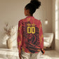 Custom Cameroon Red Lion Women Casual Shirt Africa Football Champion Series 2026