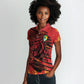Custom Cameroon Red Lion Women Polo Shirt Africa Football Champion Series 2026