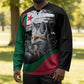 Personalized Algeria Hockey Jersey Algerian Flag With a Fennec Fox - African Pride