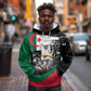 Personalized Algeria Hoodie Algerian Flag With a Fennec Fox - African Pride