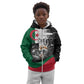 Personalized Algeria Kid Hoodie Algerian Flag With a Fennec Fox - African Pride