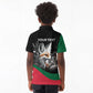 Personalized Algeria Kid Polo Shirt Algerian Flag With a Fennec Fox LT9