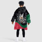 Personalized Algeria Kid Wearable Blanket Hoodie Algerian Flag With a Fennec Fox - African Pride