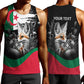 Personalized Algeria Men Tank Top Algerian Flag With a Fennec Fox - African Pride