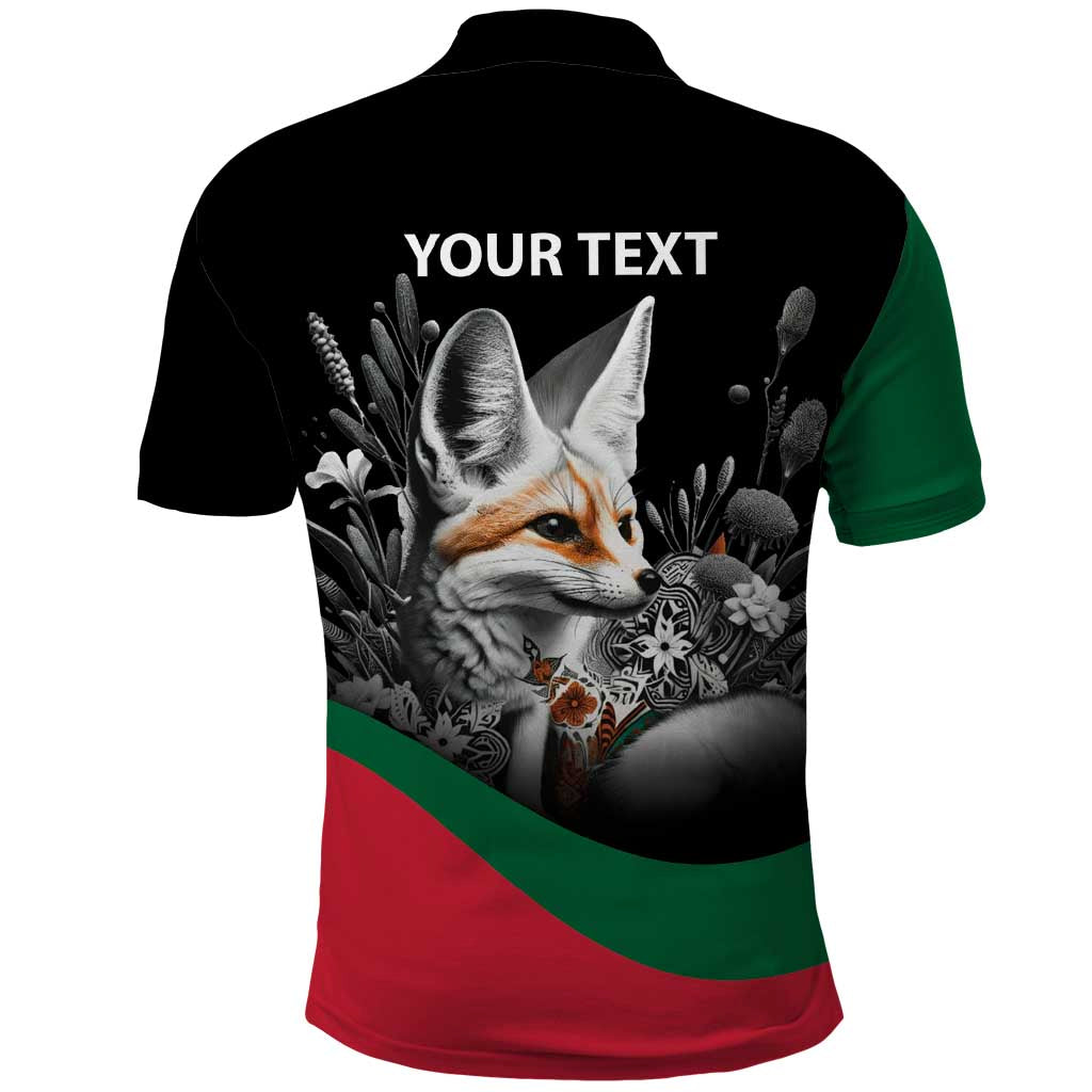 Personalized Algeria Polo Shirt Algerian Flag With a Fennec Fox LT9