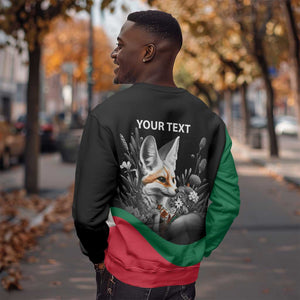Personalized Algeria Sweatshirt Algerian Flag With a Fennec Fox - African Pride