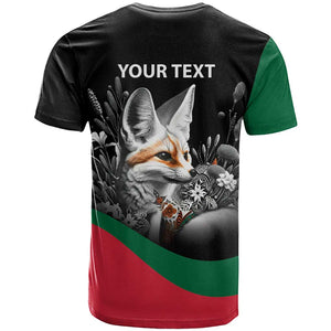 Personalized Algeria T shirt Algerian Flag With a Fennec Fox - African Pride