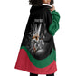 Personalized Algeria Wearable Blanket Hoodie Algerian Flag With a Fennec Fox - African Pride